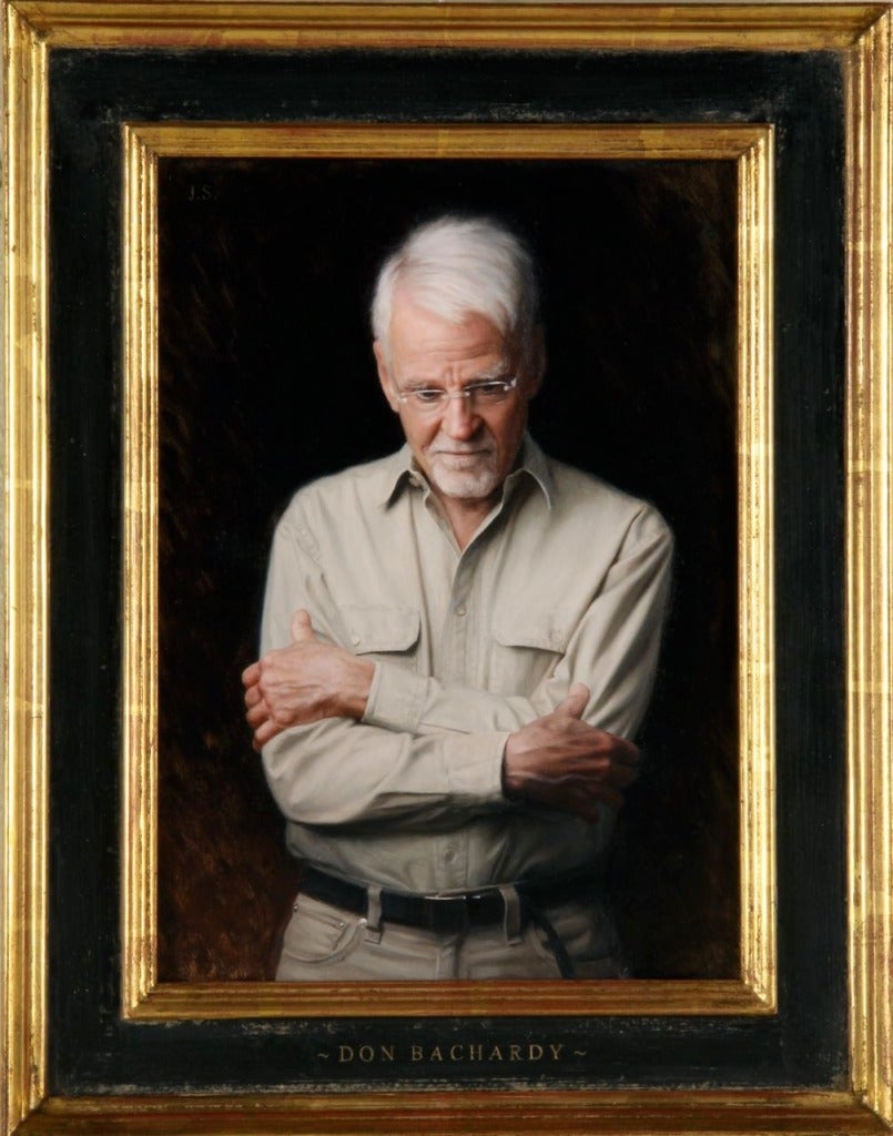 Jon Swihart Figurative Painting - Portrait of Don Bachardy