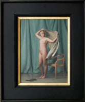 Nude with Chair, oil painting 
