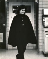 Jackie Onassis shopping in New York.