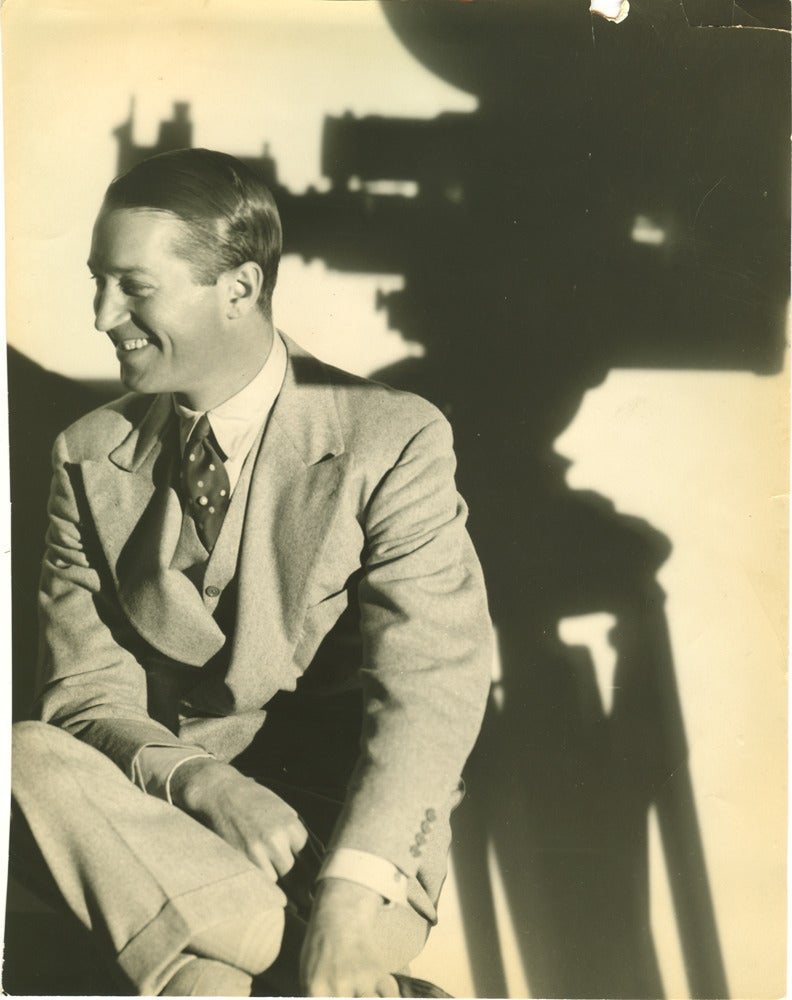 George Hoyningen-Huene Black and White Photograph - Portrait of Maurice Chevalier.