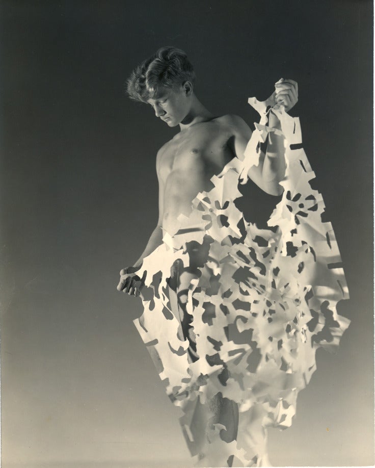 George Platt Lynes Black and White Photograph - Paper Cutout Blanket.