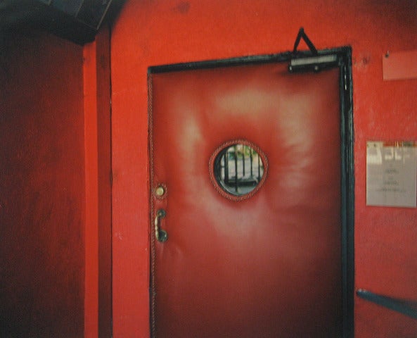 William Greiner Color Photograph - Red Door at the Formosa, Los Angeles, CA