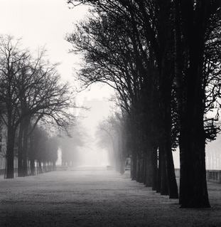 Michael Kenna Black and White Photograph - Tuileries Gardens, Study 2, Paris, France