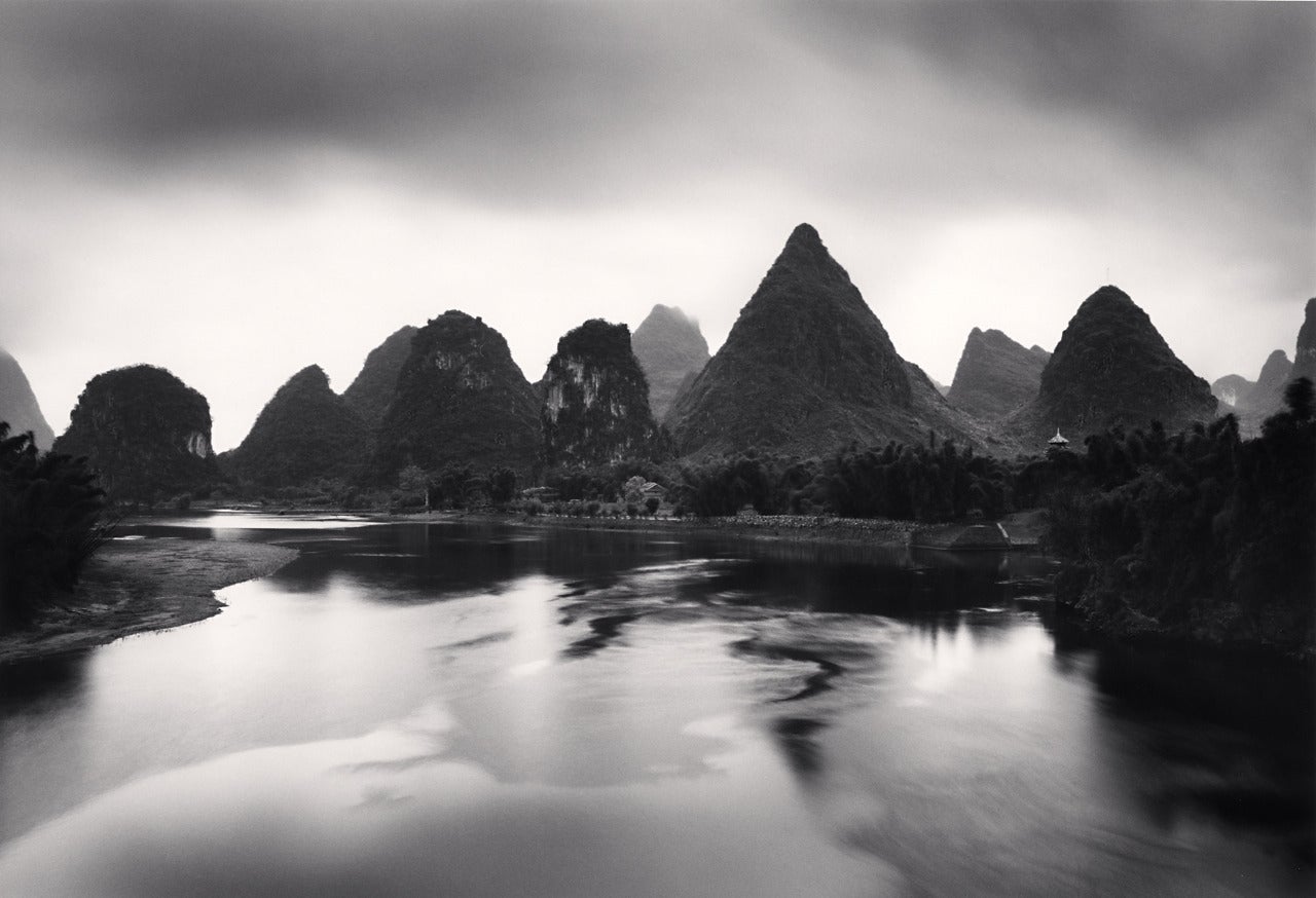 Michael Kenna Black and White Photograph - Lijiang River, Study 8, Guilin, China