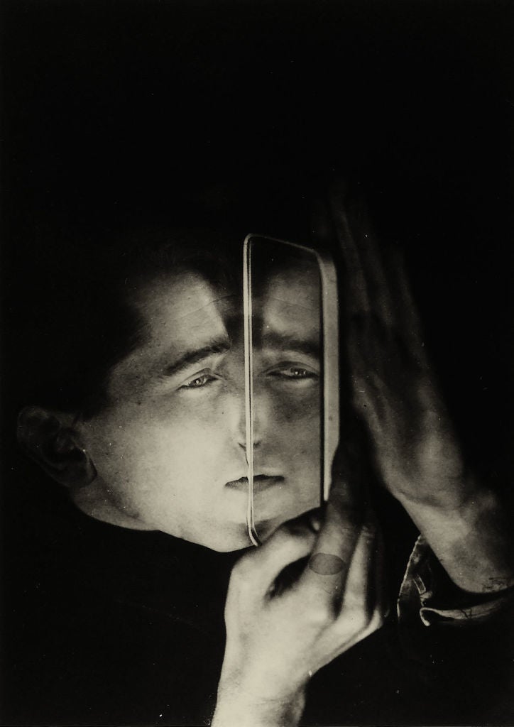 Lotte Stam-Beese Black and White Photograph - Albert Braun with Mirror