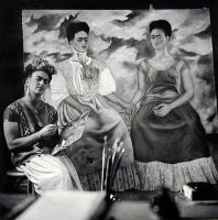 Peinture de Frida « Les deux Fridas »