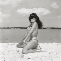 Bettie Page in 2-piece Leopard Print Suit, Key Biscayne, FL 11