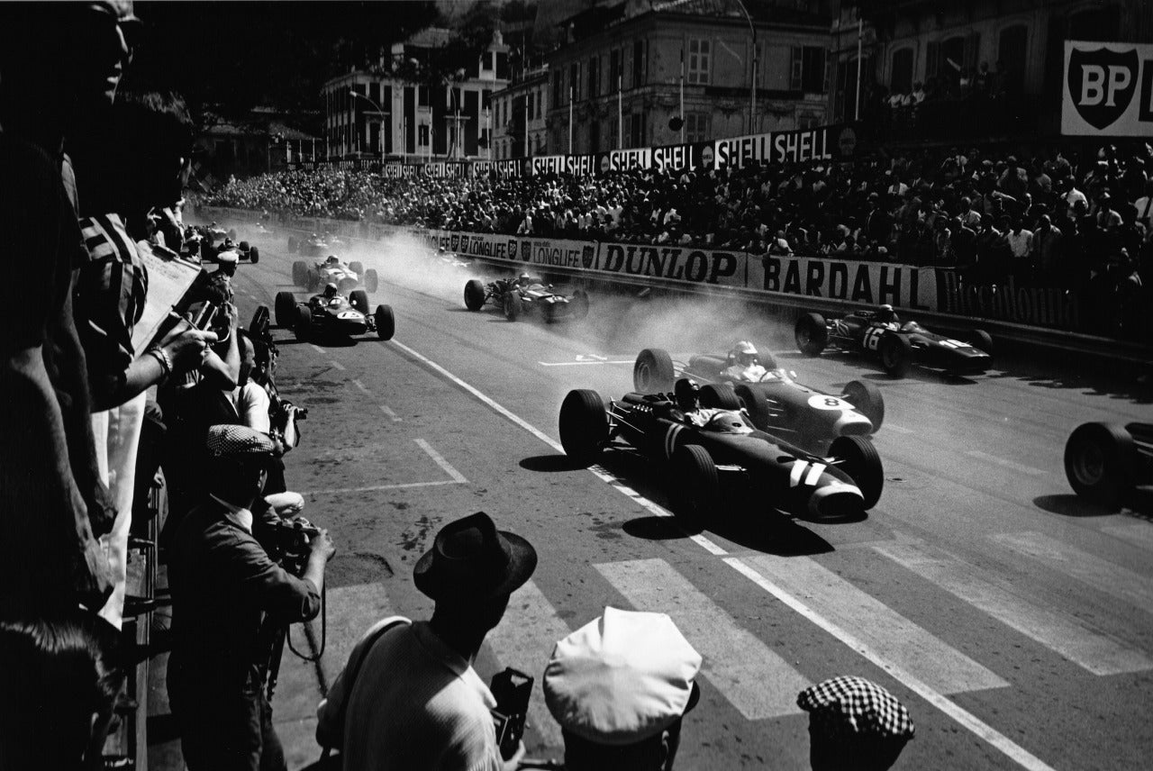 Jesse Alexander Black and White Photograph - Start Monaco GP