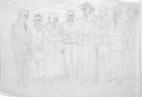 Historic Encounter E.H. Crump and W.C. Handy on Beale Street, Study
