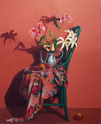 Mary Sims Still-Life Painting - Untitled Two Lilies