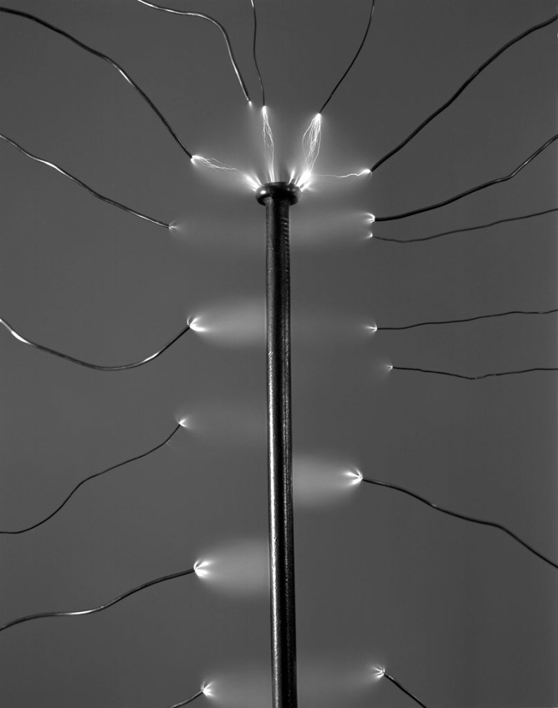 David Goldes Black and White Photograph - Electrified Nail