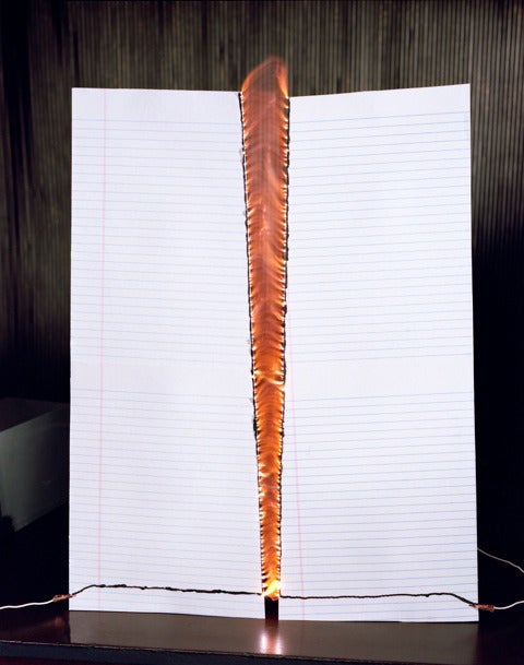 Jacob's ladder on lined paper