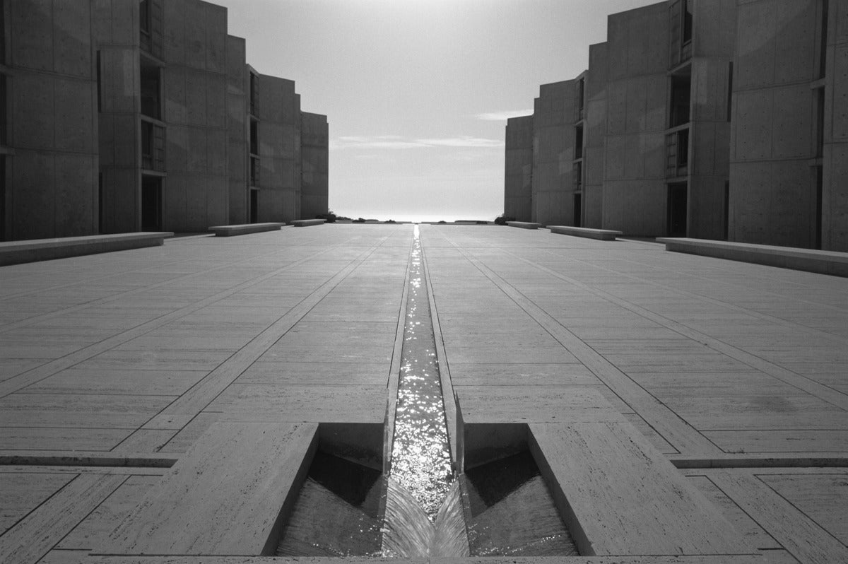 Ezra Stoller Landscape Photograph - Salk Institute of Biological Research, Louis Kahn, La Jolla, CA