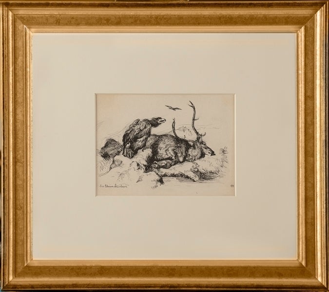 Edward Hopper Landscape Art - Sir Edward Lansdeer (Dead Stag)