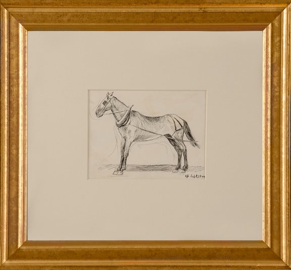 Edward Hopper Animal Art - Working Horse