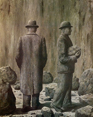 René Magritte Portrait Print - Le Chant de la Violette