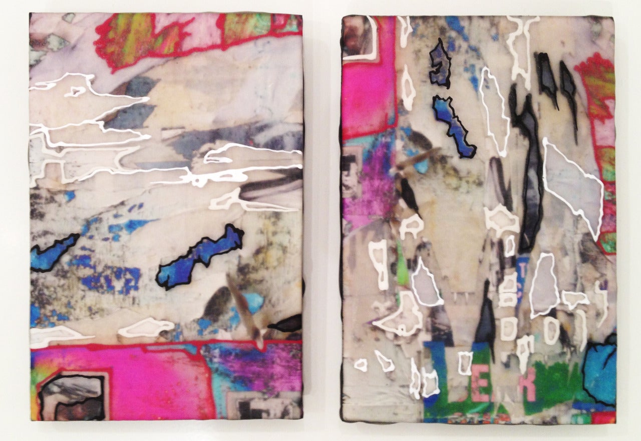 J. Ivcevich Abstract Photograph - Shred Study: Diptych I