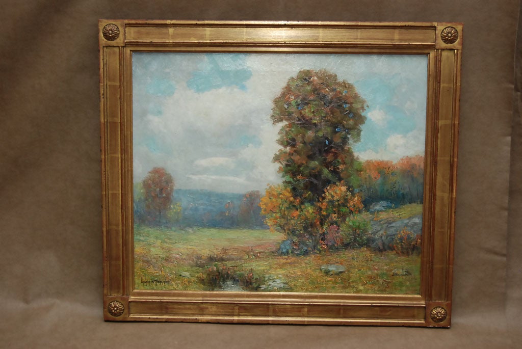 Painted by Walter Whitcomb Thompson, signed lower left. Born in South Carolina 1882, died in Palatka, Florida in 1948, studied with Enniking etc., member of numerous art associations, exhibited at the Telfair Art Acad. and the Mint Museum and many