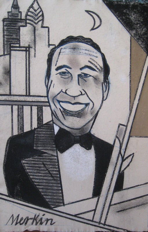 Richard Merkin Portrait Painting - (474) Bobby Short