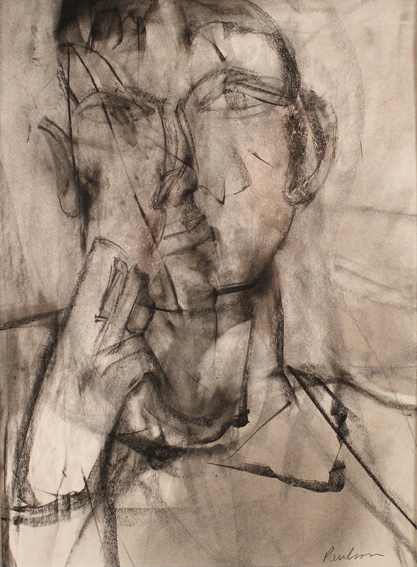 David Paulson Figurative Art - Dutch Boy (Contemporary Male Portrait influenced by New York School of Painters)