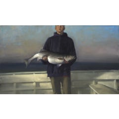 Boy with Striped Bass 11
