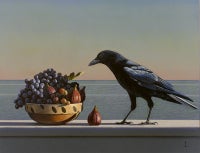 Still Life with Grapes, Figs and Crow (Aparchai)