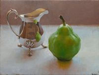 Pear and Silver Creamer