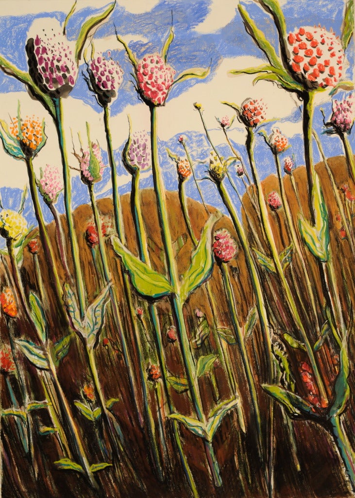 The Meadow Is Swishing - Mixed Media Art by Carol Barsha