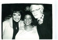 Liza Minnelli, Nell Carter and Andy Warhol
