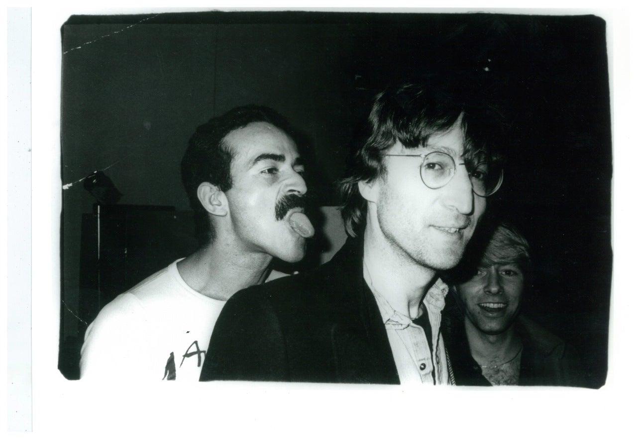 Andy Warhol Black and White Photograph - John Lennon and Victor Hugo