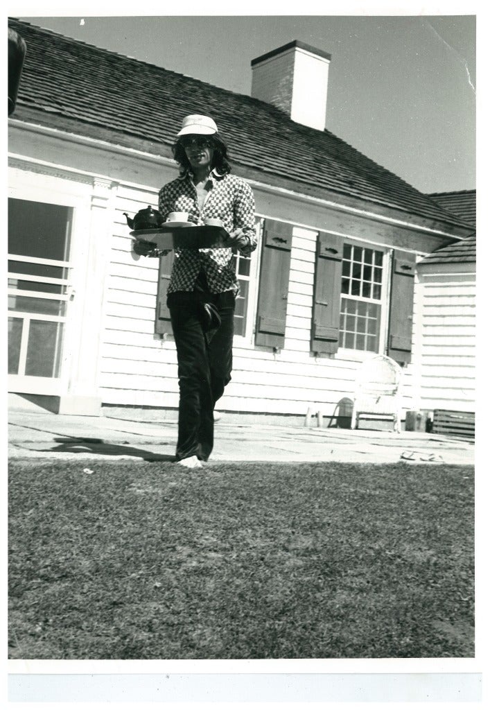 Andy Warhol Black and White Photograph - Mick Jagger in Montauk