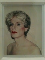 Andy Warhol Self Portrait in Drag