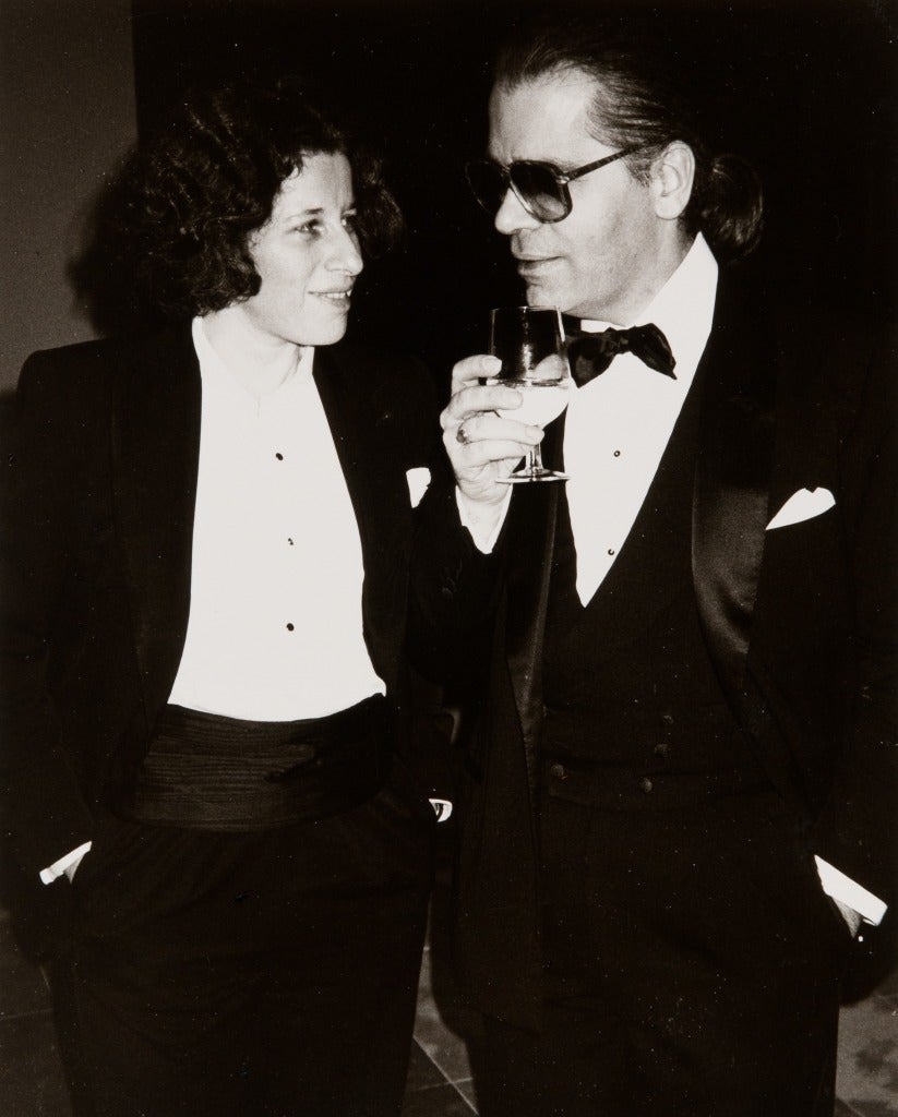 Andy Warhol Portrait Photograph - Fran Lebowitz and Karl Lagerfeld