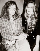 Jerry Hall and Annie Leibowitz