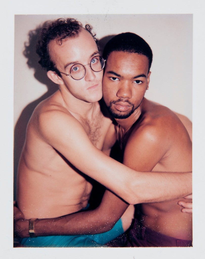 Andy Warhol Portrait Photograph - Keith Haring and Juan Dubose