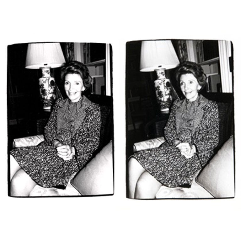 Andy Warhol Portrait Photograph - Nancy Reagan I and II