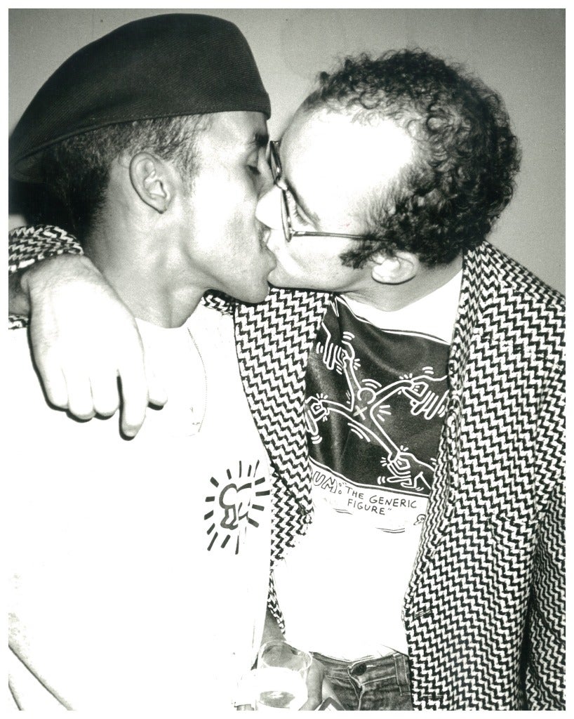Andy Warhol Portrait Photograph - Keith Haring and Juan 2