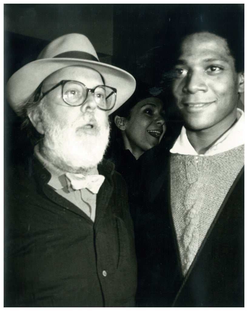 Andy Warhol Portrait Photograph - Henry Geldzhaler and Jean-Michel Basquiat