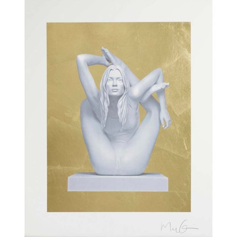 Kate Moss on Gold - Photograph by Marc Quinn