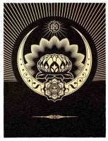 Obey Lotus Crescent (Black & Gold)