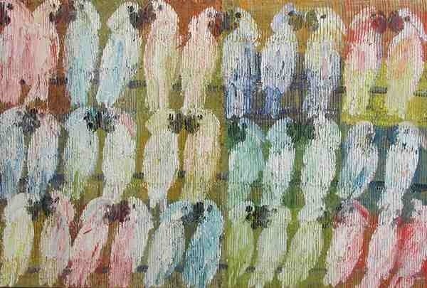Hunt Slonem Animal Painting - Cockatoos
