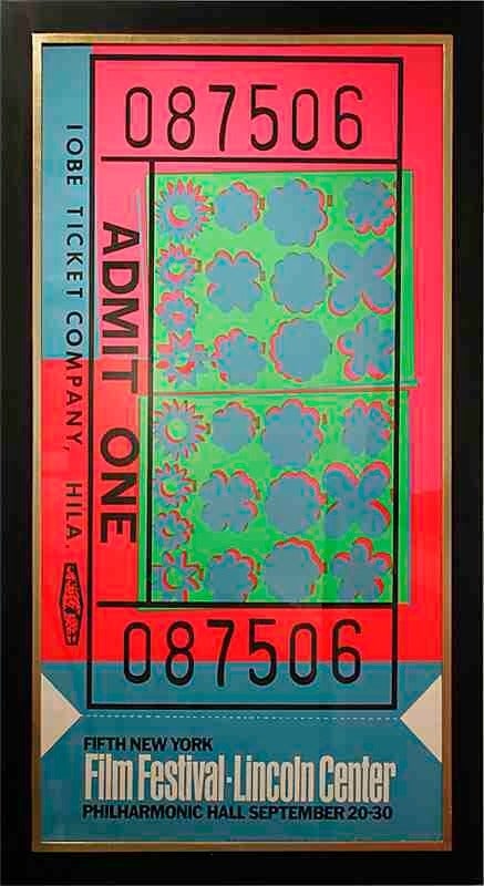 Lincoln Center Ticket - Print by Andy Warhol