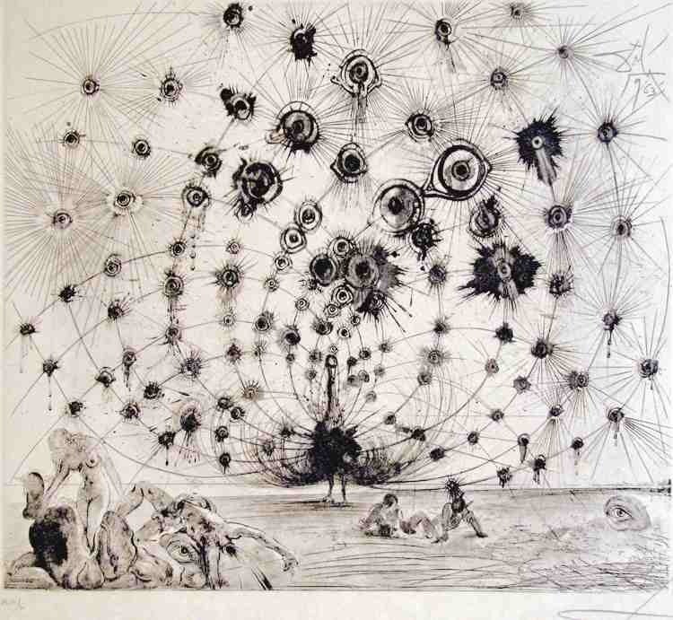 Argus (Le Paon) - Print by Salvador Dalí