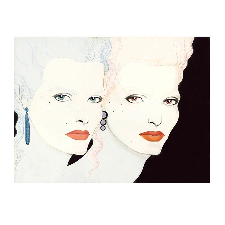 A double portrait of actress and model Rene Russo. Discovered a Rolling Stones Concert in 1972 Russo was one of the foremost models of the 80s and Tony's first and most enduring muse.