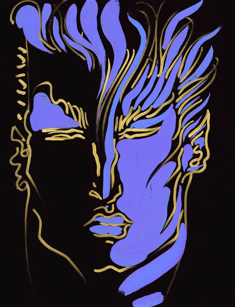 Tony's work reached it's fullest expression in his drawings and photographs of model Mike Hill. Here Hill fronts a campaign for Montana Menswear.