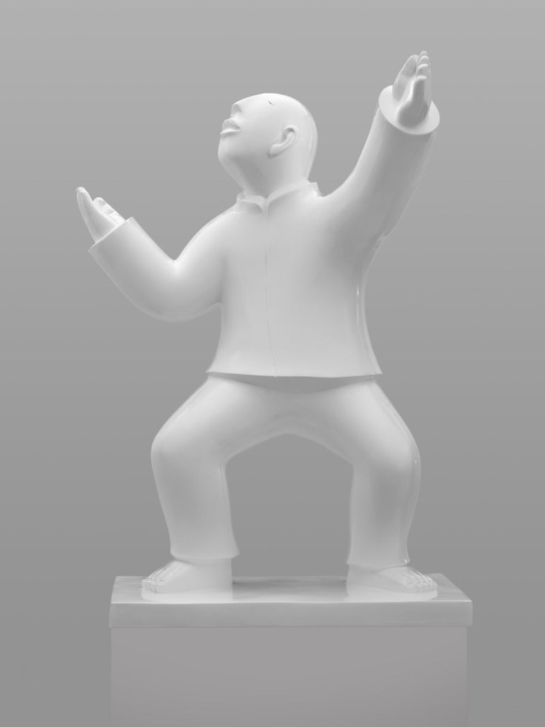 Große Bronzeskulptur - Tai Ji ( Tai Chi) des bekannten chinesischen Künstlers Xie Ai Ge im Angebot 7