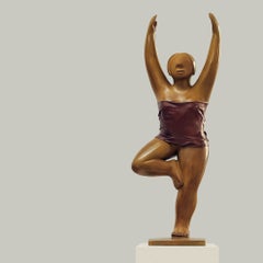 Bronze Sculpture - Yoga, No. 6, 2009 by noted Chinese artist Xie Ai Ge