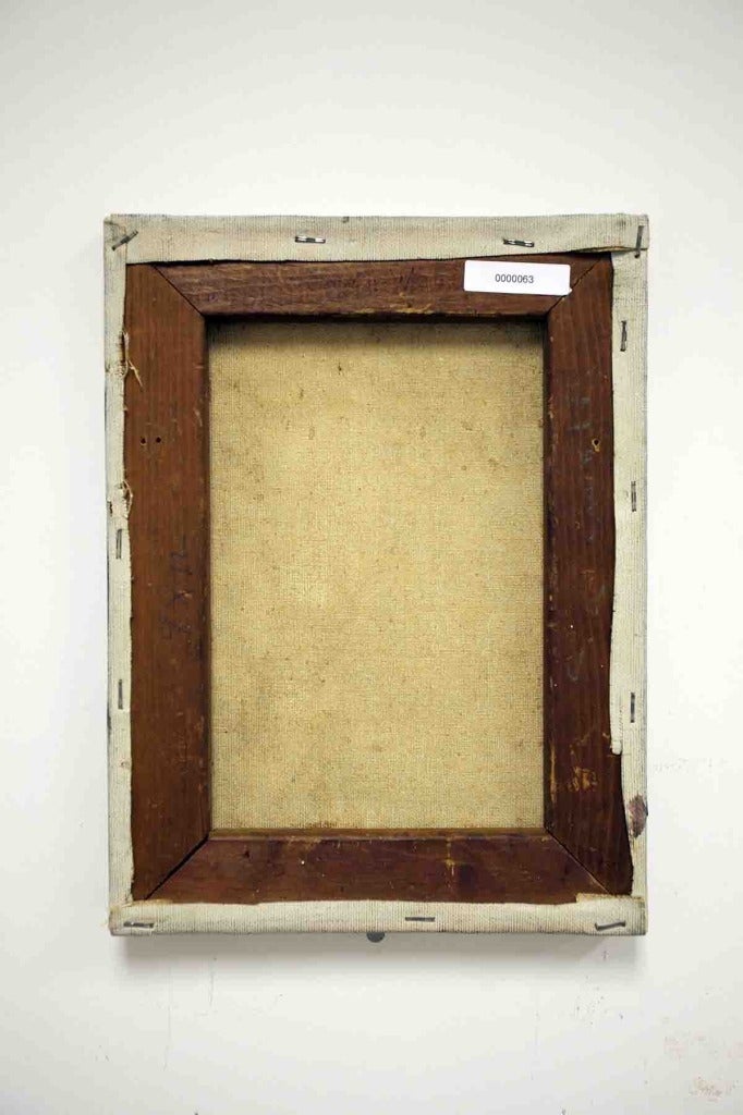 Joseph Wolins Modern Abstract Rabbi Painting "Untitled"