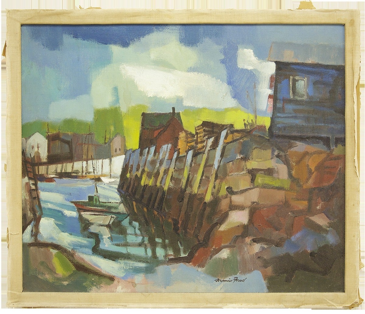 Modern Expressionist Seascape Landscape Painting "Untitled"