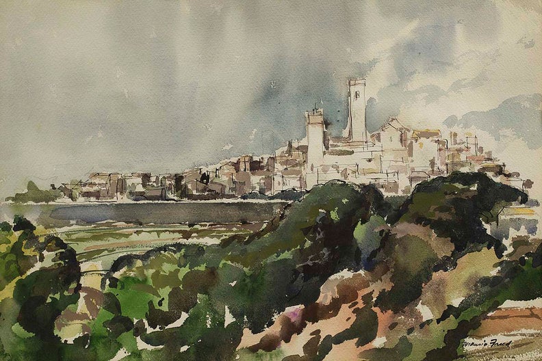 Watercolor Landscape "Portugal"